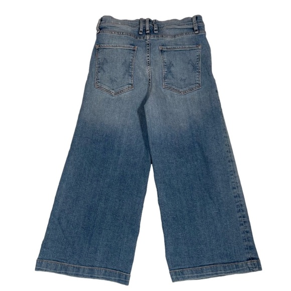MCGUIRE Jeans Bessette Cropped Wide Leg Culotte Jean size 26 Blue - Picture 5 of 10